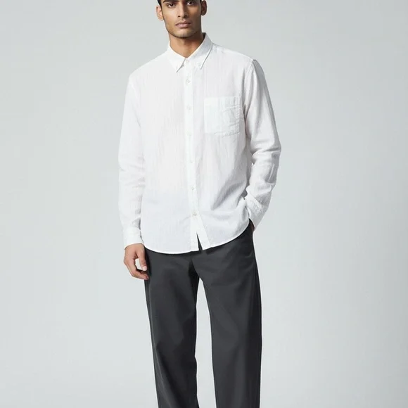 Goodfellow & Co Men's Off-White Button Down Shirt - Picture 1 of 2